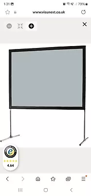 Celexon Fast Fold Screen Mobile Expert Rear Projection 4:3 With Flight Case • £220