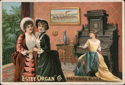 Advertising Trade Card Estey Organ CompanyBrattleboroVermont • $9.99