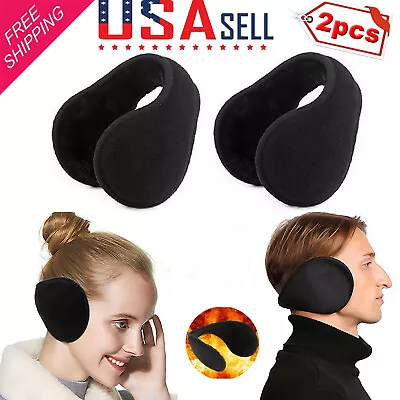 2X Ear Muff Mens Womens Winter Ear Warmers Fleece Earwarmer Behind The Head Band • $5.99