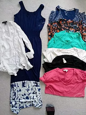 Size 6 Summer Holiday Bundle Vest Tops Tshirts Shirt Maxi Dress • £4