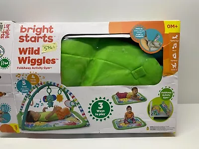 Bright Starts Foldaway Play Gym Wild Wiggles Activity From Birth Animals #5741 • £20.49