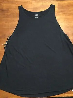 Women's Mossimo Chain-Trim Sleeveless Tank Top Size XXL Black • $5
