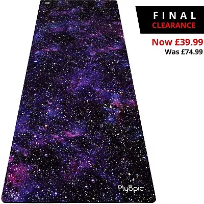 HOT YOGA MAT By PLYOPIC | 2 In 1 Non-Slip Mat/Towel | Hot Yoga Bikram Ashtanga • £39.99