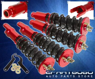 For 95-98 Nissan 240Sx S14 Red Track Adjustable Coilover Set Suspension Assmebly • $203.99