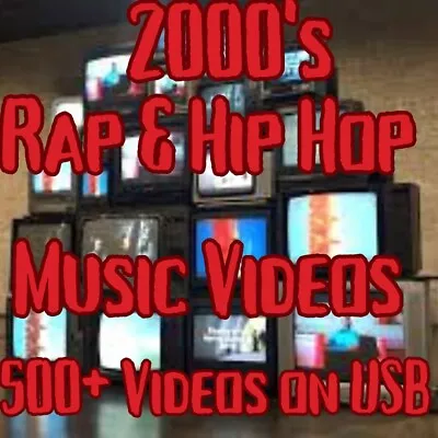 CLASSIC 2000's RAP HIP HOP 500+ MUSIC VIDEOS USB FLASH Hard DRIVE  • $34.99