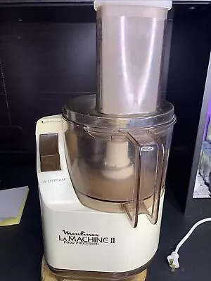 Vintage Moulinex Regal La Machine II Food Processor Works Great COMPLETE Tested! • $45.95