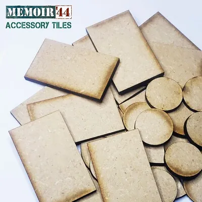 Memoir 44 Blank Accessory Tile Pack | Special Units Tokens Shields Discs • $15