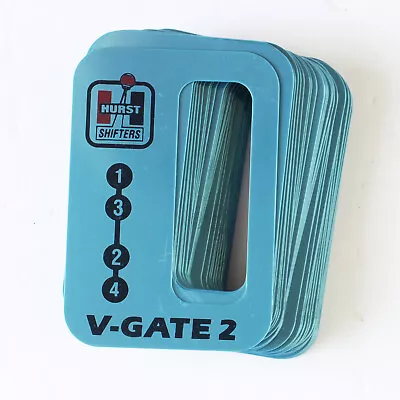 $46.95 • Buy HURST  V Gate Shifter  4 Speed Shift Pattern Plate NEW MADE In USA For 1141653
