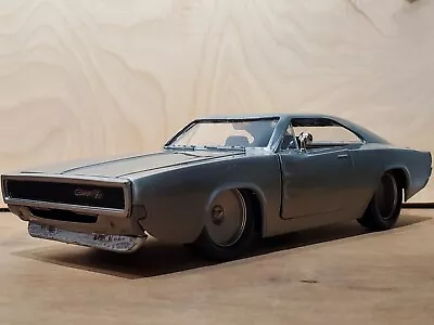 Jada Toys 1:24 1968 Dodge Charger RT R/T Widebody Fast & Furious Bare Metal • $12