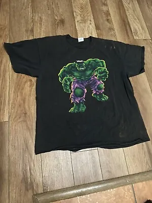 Vintage 2002 Marvel Hulk Y2k Shirt XL Distressed • $2