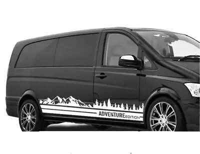 2 PCS Graphic Forest Mountain Car Sticker For Mercedes Benz Vito V Class Viano • $56.39