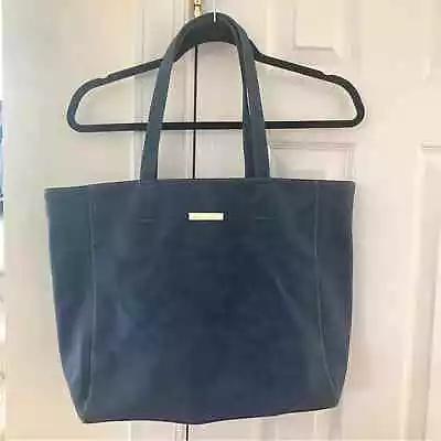 Oscar De La Renta Faux Suede Blue Tote Bag • $25