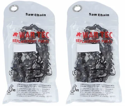 WAR TEC Chainsaw Chain 2 X 16  .325 Pitch .058  Or 1.5mm Gauge 66 Drive Link DL  • £22.99