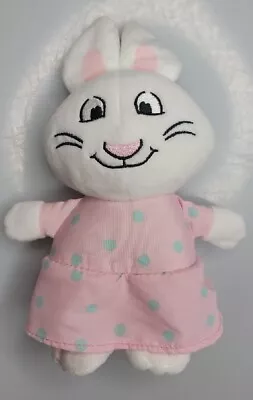 Max & Ruby Bunny Rabbit Plush Stuffed Animal Aurora World Pink White Polka Dots • $4.50