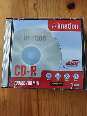 10 Pack Imation CD-R Blank CDs 700mb/80 Min Recordable 52x Speed New & Sealed • £3.99