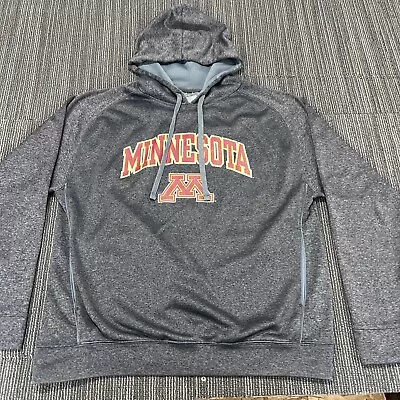 Minnesota Golden Gophers Hoodie Sweatshirt Mens Large Gray Hooded Long Sleeve KA • $17.09