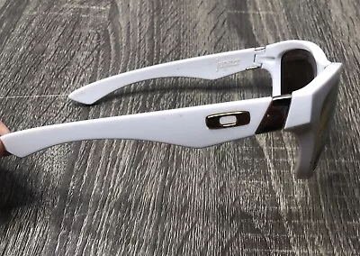 Oakley Jupiter White Framed Gold Accents Lens Sunglasses 03-249 58-16 Unisex • $90