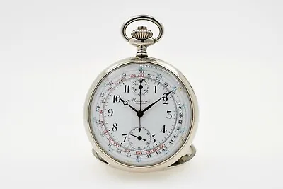 MINERVA Pocket Watch Chronograph Collum Wheel (SO1045) • $990