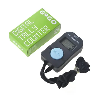 4 Digits Digital Tally Counter Electronic Manual Hand Clicker One Button+Lanyard • $9.99