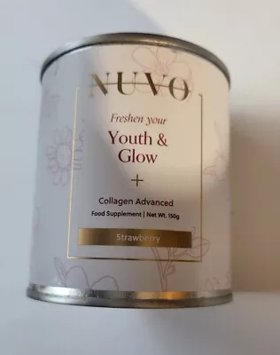 NUVO Youth & Glow Marine Collagen Powder Strawberry 150g Vegan Natural £30 New • £14.75