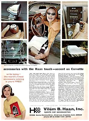 1965 Vilem B Haan Classic Car Accessories Corvette Vintage Print Ad Luggage Rack • $10.97