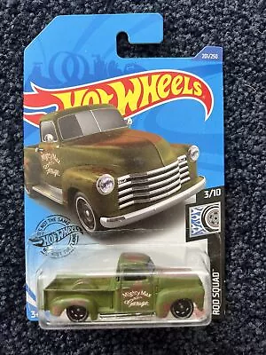 HOT WHEELS CHEVY '52 Chevy PICKUP MIGHTY MAX GARAGE #201 Rod Squad 3/10 • $8.50