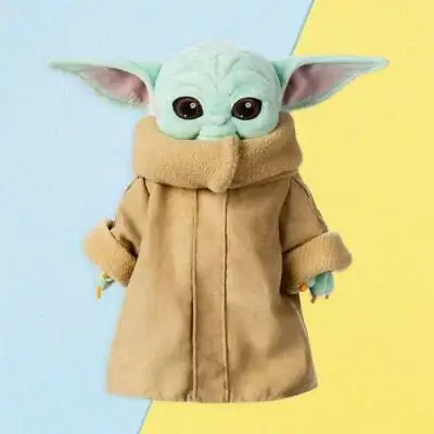 30cm Baby Yoda Plush Toy Cute Stuffed Doll The Mandalorian Force Awakenss Gifts • $16.99