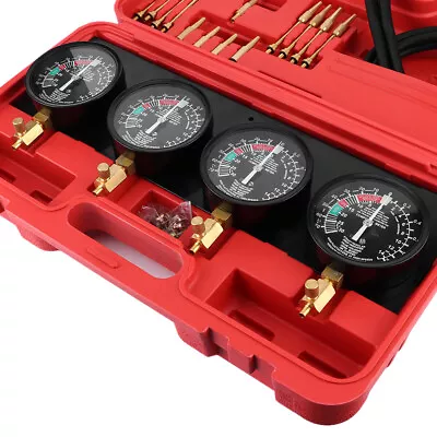 Auto Fuel Vacuum Carburetor Synchronizer Gauges Set 4 Cylinder Balancer • $111.72