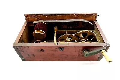 Antique Hand Crank Magneto QUACK MEDICINE Medical Device ~ AS-IS WRONG LID (??) • $119.99