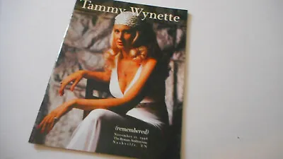 TAMMY WYNETTE '98 TAMMY WYNETTE REMEMBERED PROGRAM BOOK & PARTY INVITATION Rare! • £28.94
