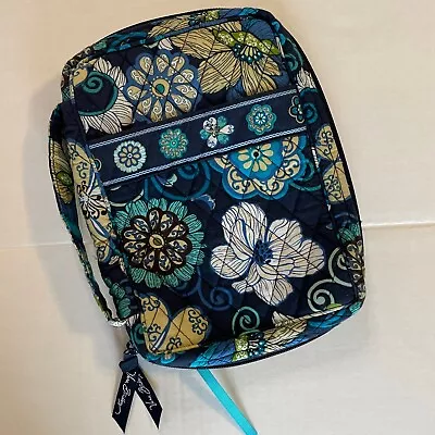 Vera Bradley Book / Bible Cover Carrier Zipper  Floral Blue Green Handle • $23.16