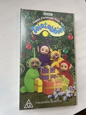 Happy Christmas From The Teletubbies VHS 1997 Video Tape BBC Vintage Children's • $5.50