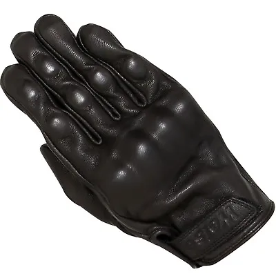 Weise Victory Black Leather Retro Classic Vintage Motorcycle Motorbike Gloves • $87.11