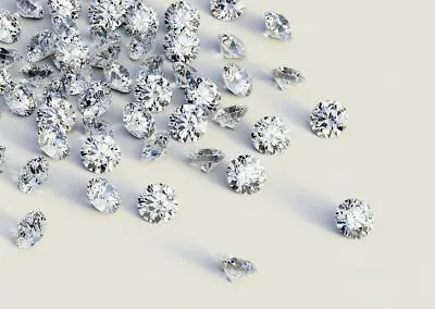 Loose CVD Lot Lab-Grown Diamond 3.25 Mm Round D To F- IF Certified Diamond • £9.64