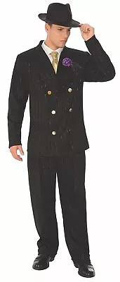 Gangster Roaring 20's Mob Boss Mafia Fancy Dress Up Halloween Adult Costume • $50.95