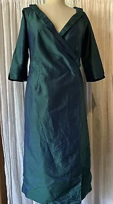 Vintage Silk Wrap Dress 10 Like New • $45