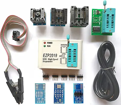 EZP2019 High Speed USB SPI Chip Programmer IC Eprom Programmer Socket Support 24 • $44.99