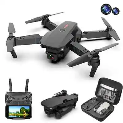 4K Drone With HD Wide Angle Dual Camera Drones WiFi FPV Foldable RC Quadcopter • $24.89