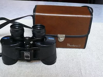 Vintage Bushnell Sportview Insta Focus Extra Wide Angle 7x35 Binoculars W Case • $9.99