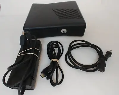 $48.95 • Buy Microsoft Xbox 360 S Slim Black Console 4GB With Power Supply And HDMI TESTED