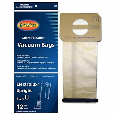 $16.99 • Buy Electrolux Upright Style U Vacuum Bags (12 Pack)