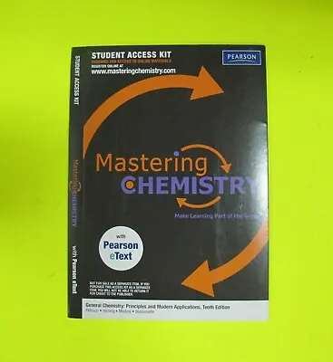 Mastering Chemistry Student Access Code Card With Pearson EText 10th Edition • $24.99