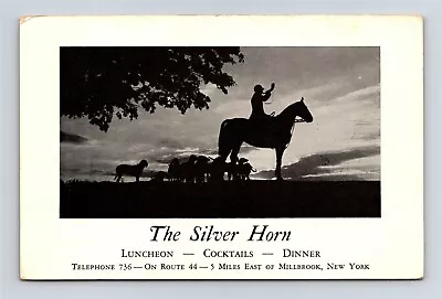 Postcard NY Millbrook New York The Silver Horn Restaurant Cocktails Route 44 G35 • $7.99