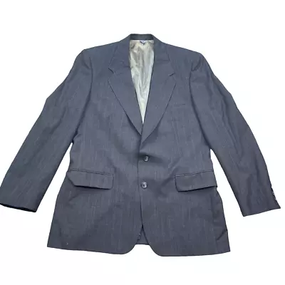 Givenchy Monsieur Blazer Jacket Men's Size 40R Gray Pinstripe 2 Button Sports • $25.99