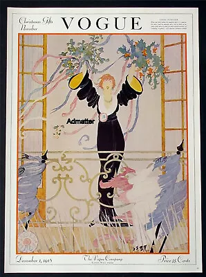 VOGUE Original Poster 11X15 Print Of December 1 1918 Cover Helen Dryden Art Deco • $24.99