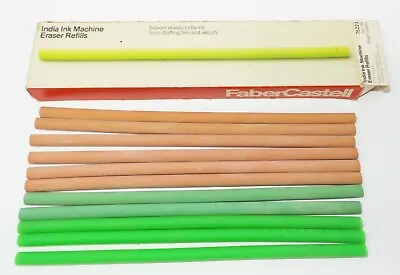 Faber Castell India Ink Machine Eraser Refills - Erases India Ink 11 Erasers! • $31.41