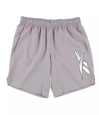 Reebok Mens Training Athletic Workout Shorts Grey Medium • $20.60