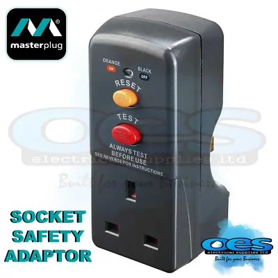 Masterplug Arcdkg Rcd Plug-in Adapter Circuit Breaker Safety Trip Switch Garden • £13.15