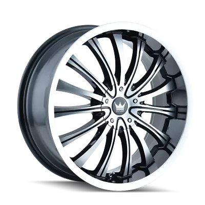 Mazzi 18x7.5 Wheel Gloss Black Machined 351 Hype 5x112/5x120 +40mm Aluminum Rim • $186.99