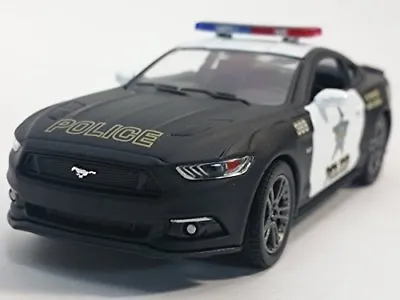 New 5  Kinsmart 2015 Ford Mustang GT Police Car 1:38 Diecast Model Toy Cop Car • $8.59